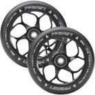 Fasen 6 Spoke 120mm Freestyle Freestyle Scooter Wheels 86a pu Black Pair