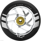 Fuzion Flight 110mm (PAIR) - Scooter Wheels Silver Black