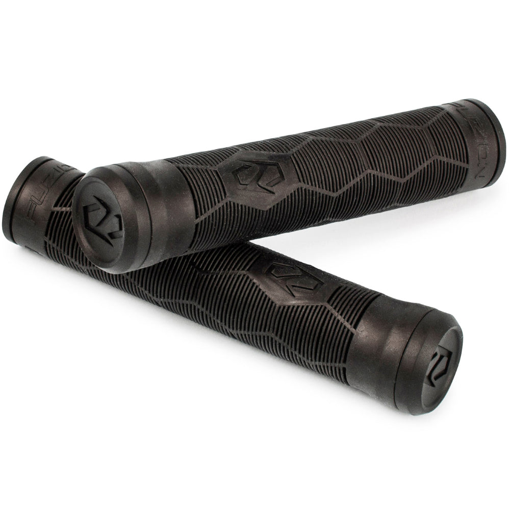 Fuzion Hex Grips Soft Thick Feel Black Crossed