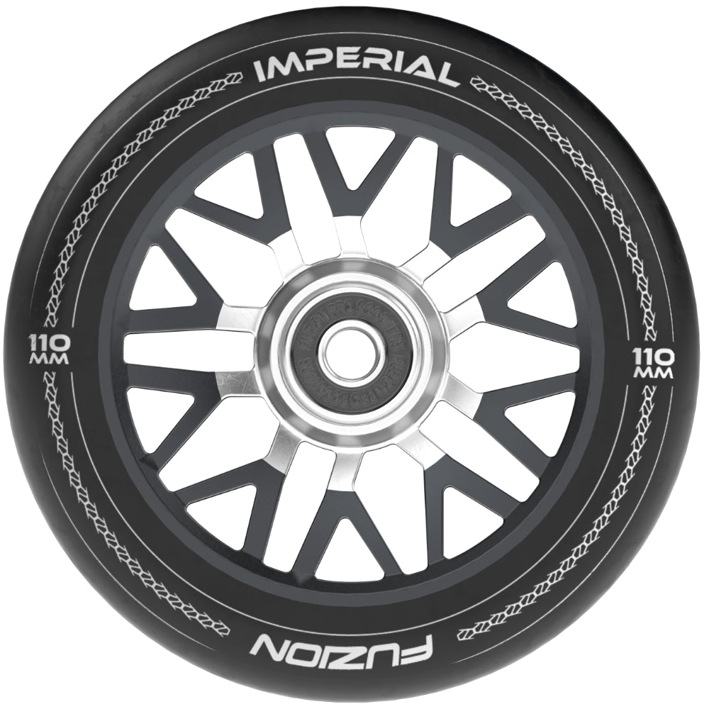 Fuzion Imperial 110mm Black Freestyle Scooter Wheels 88a pu Single