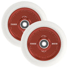 Fuzion Thiccboys Red White 110x30mm Scooter Wheels Abec 9 Bearings