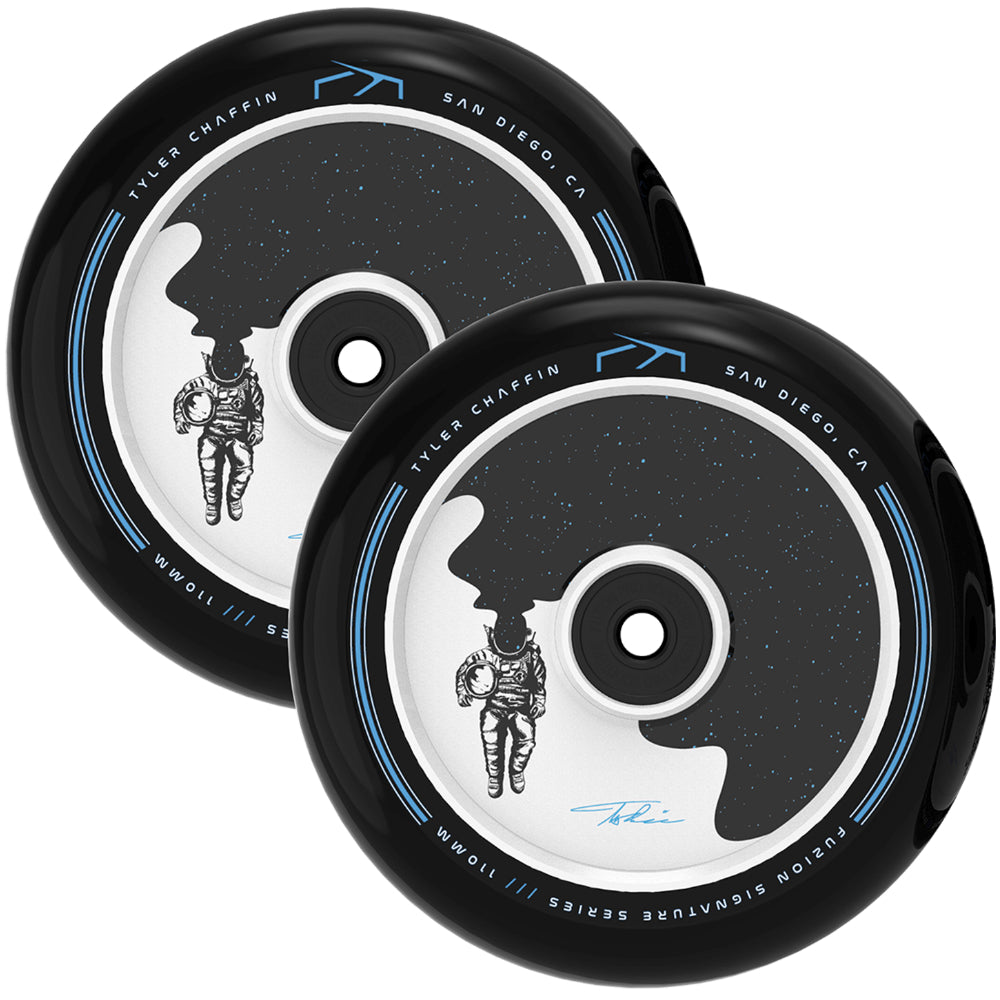 Fuzion Tyler Chaffin Signature V2 110mm (PAIR) - Scooter Wheels Space Man Set