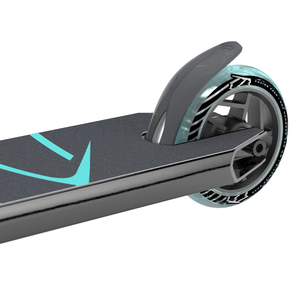Fuzion Z250 Freestyle Scooter Complete Teal Nylon Steel Brake