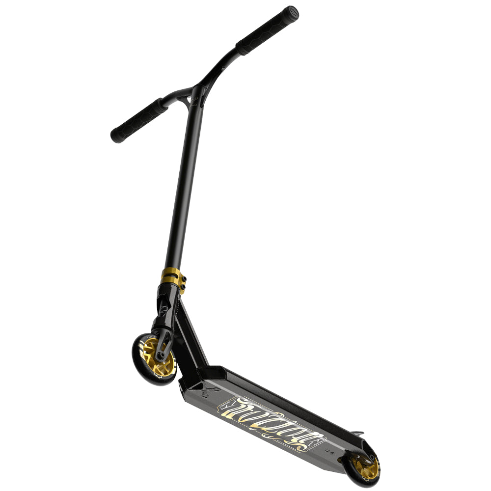 Fuzion Z300 - Scooter Complete Black Gold Floating
