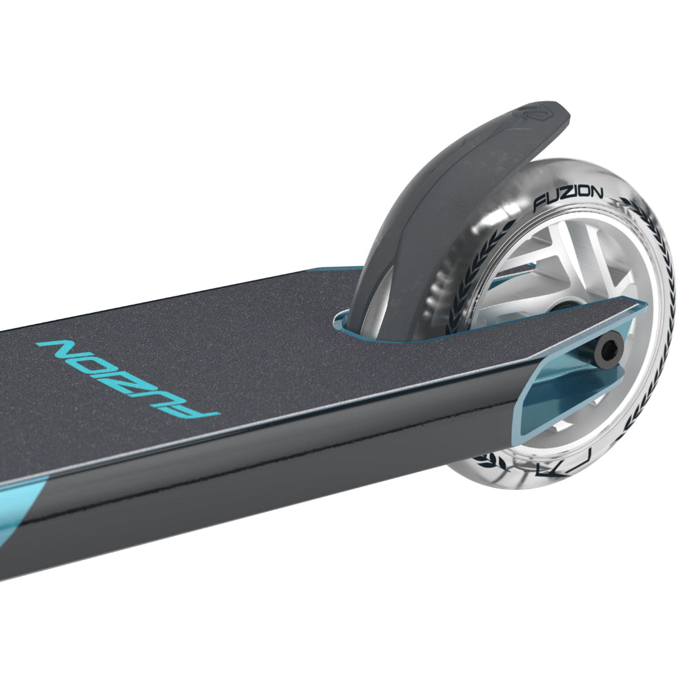 Fuzion Z300 Freestyle Scooter Complete Aqua Nylon Steel Brake