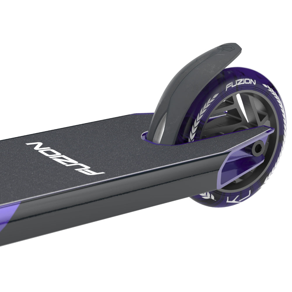 Fuzion Z300 Freestyle Scooter Complete Purple Nylon Steel Brake