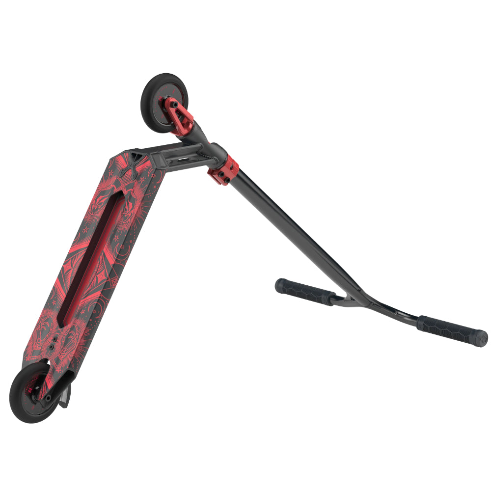Fuzion Z350 Freestyle Scooter Complete Alchemy Red Bottom Design