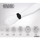 G-SHOCK DW5600BB-1 MEN'S WATCH Size Chart