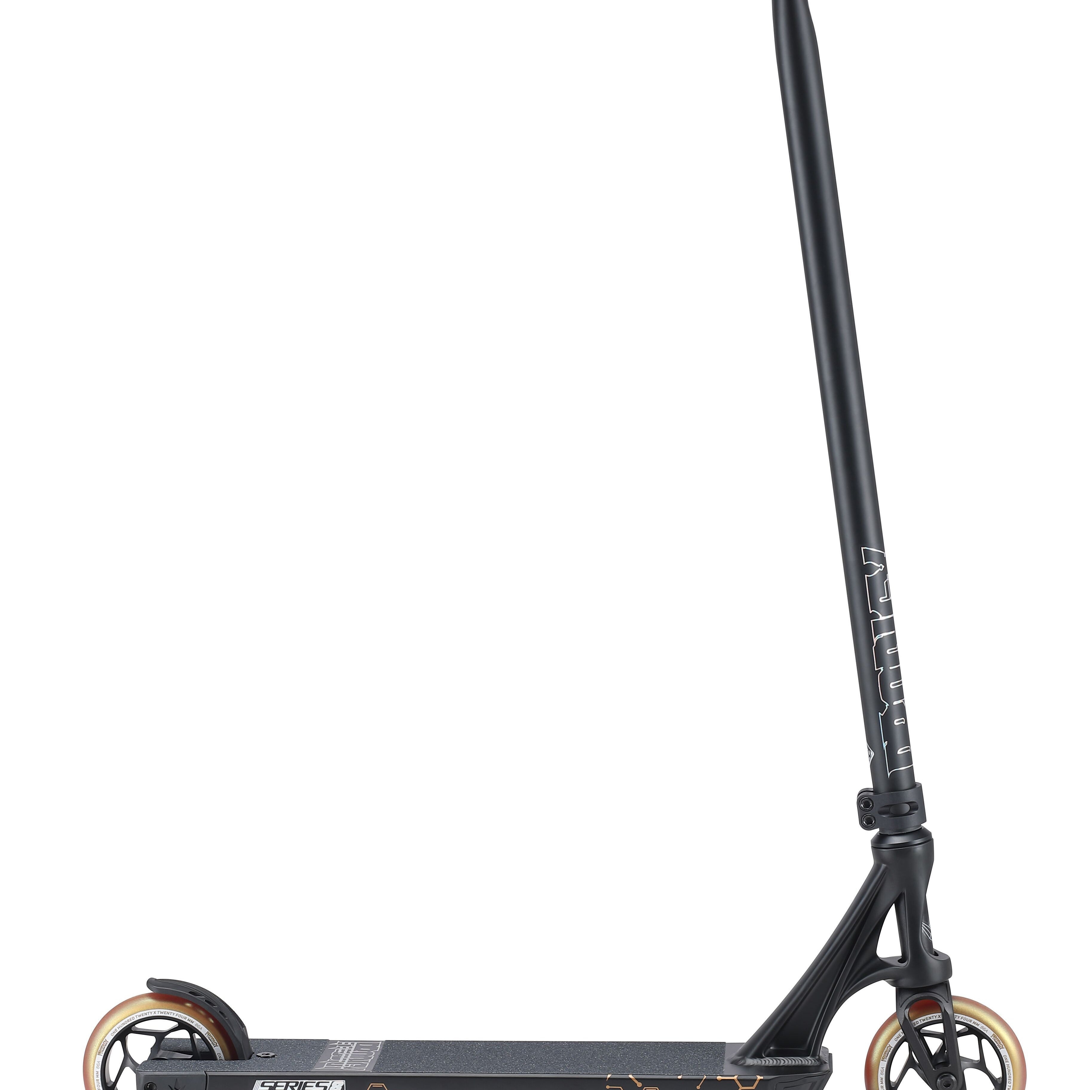 Envy Prodigy S8 Street Edition - Scooter Complete Black Gold Side View