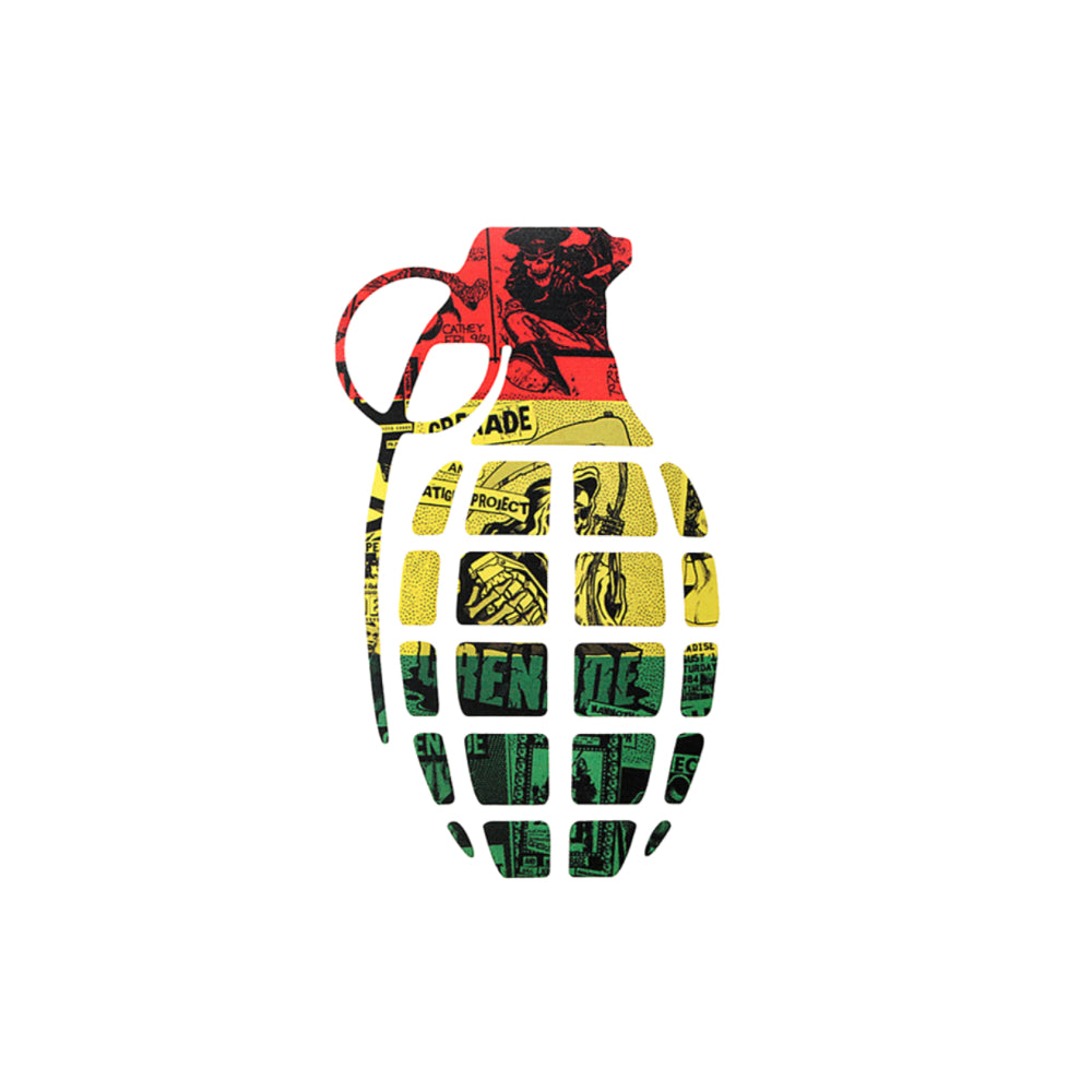 Grenade Rasta Sticker