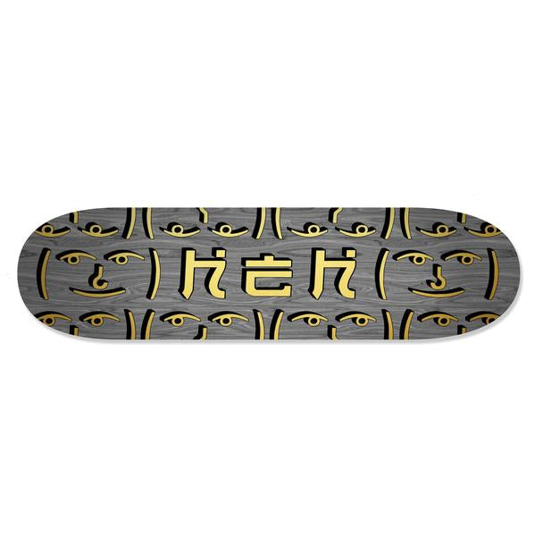 HEH OG Gold Logo Grey Top / Bottom - Skateboard Deck