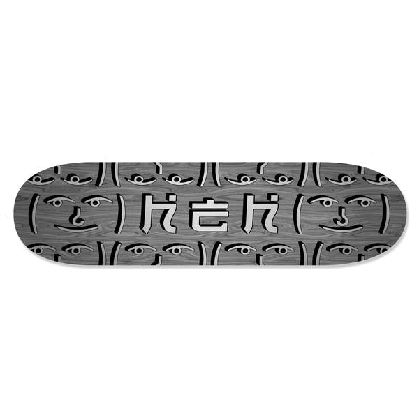HEH OG Silver Logo Grey Top / Bottom - Skateboard Deck
