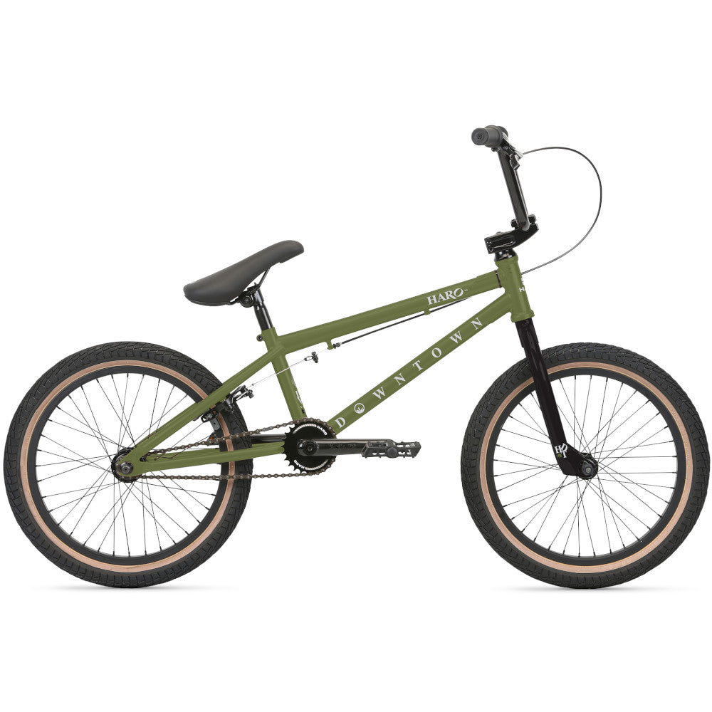 Haro Pro Model Green Haro Downtown 18in Matte Army Green 2021 BMX