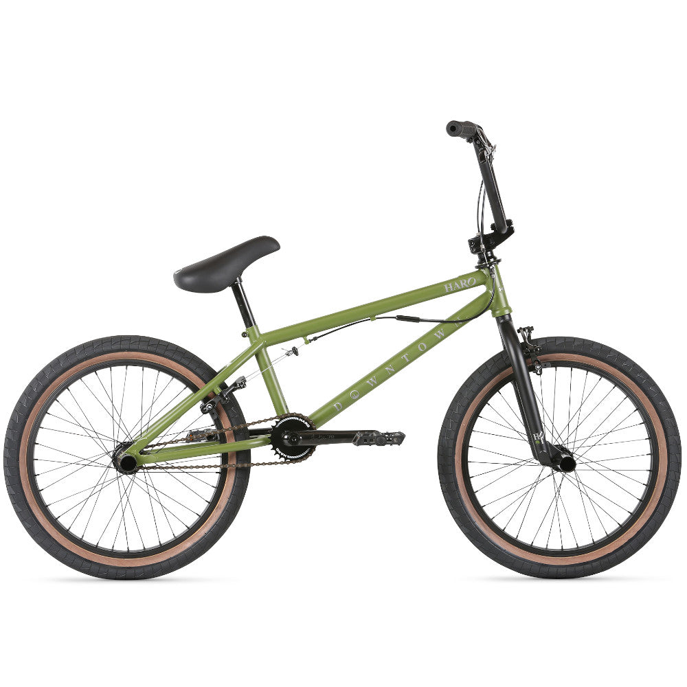 Haro Downtown DLX Army Green 2021 - BMX Complete