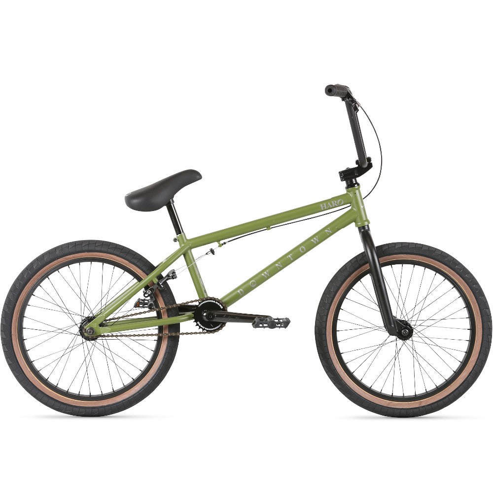 Haro Downtown Matte Army Green 2021 - BMX Complete