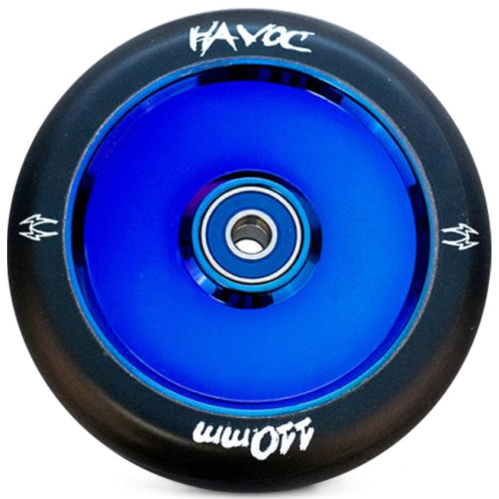 Havoc Hollow Core 110mm Scooter Wheels Blue Oilslick