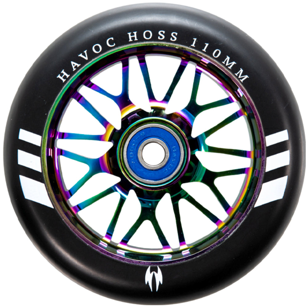 Havoc Hoss 110mm Scooter Wheels Oilslick Black PU