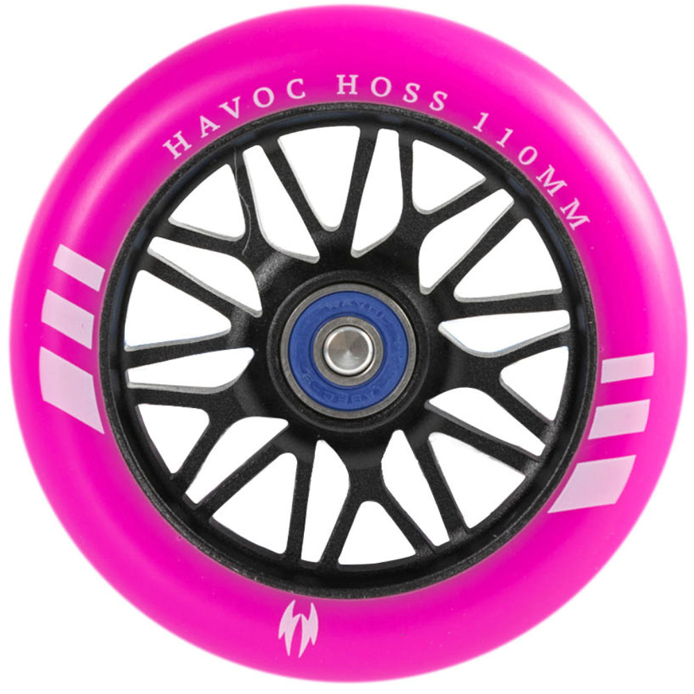 Havoc Hoss 110mm Scooter Wheels Black Pink Pu