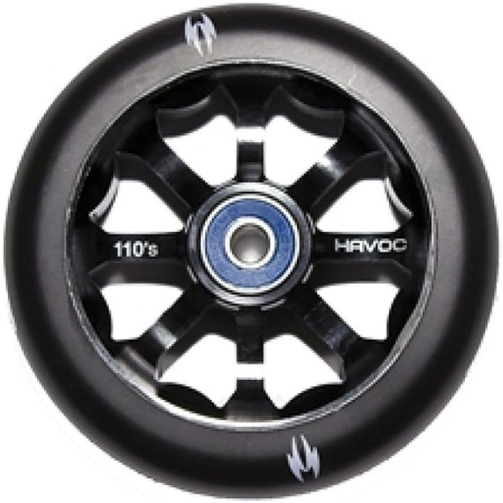 Havoc Spoked 110mm (PAIR) - Scooter Wheels Black Black