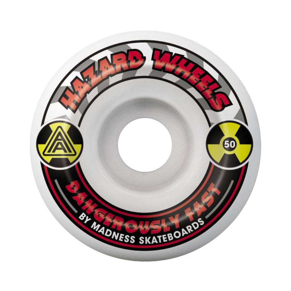 Hazard Alarm Conical White 101A Skateboard Wheels 50mm