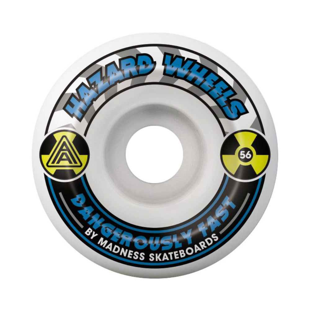 Hazard Alarm Conical White 101A Skateboard Wheels 56mm