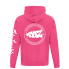 TAZ Youth Rounded Logo Hoodie Pink Back