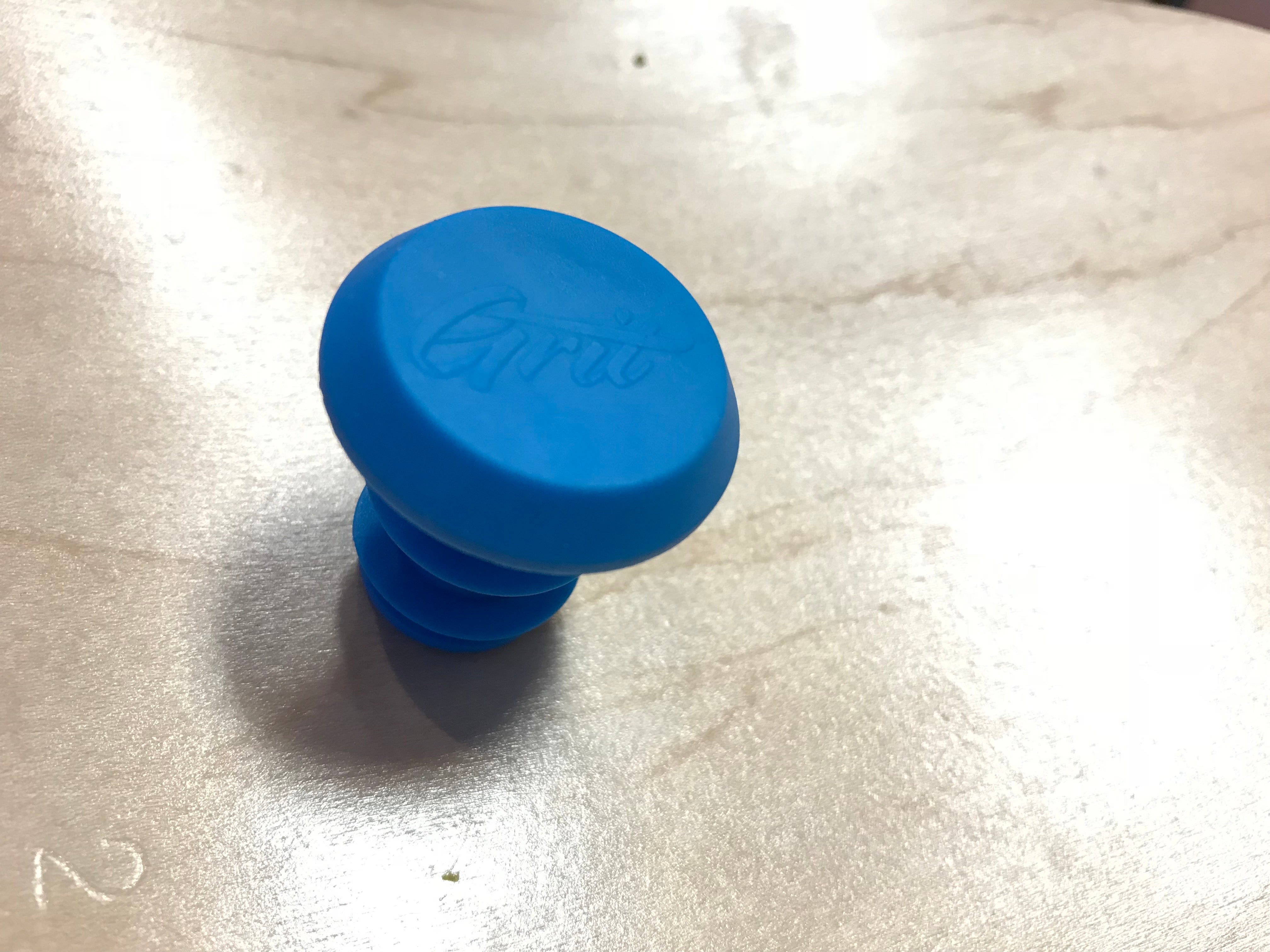 Grit Plastic - Bar Ends Blue