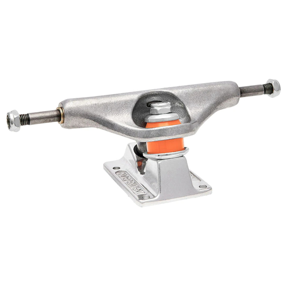 Independent Stage 11 Forged Hollow Silver Standard Skateboard Trucks Angle Back