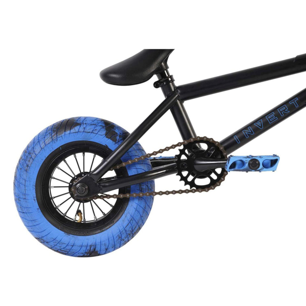 Invert Supreme Mini BMX Freestyle Black Blue Swirl 25T Sprocket