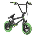 Invert Supreme Mini BMX Black Green Swirl Freestyle With Accessories Brake Guard Ring