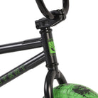 Invert Supreme Mini BMX Black Green Swirl Freestyle Headtube Rise Stem