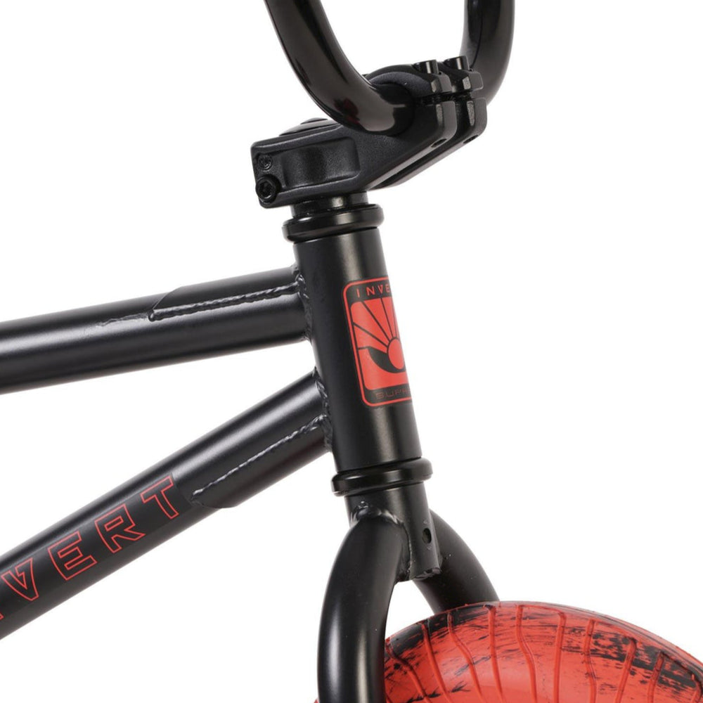 Invert Supreme Mini BMX Freestyle Black Red Headtube Rise Stem