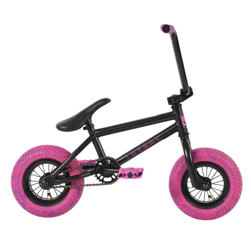 Invert Supreme Mini BMX Freestyle Black Pink Side