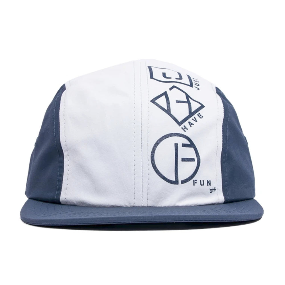 JHF Coastline Camper Hat White / Navy - Caps Front