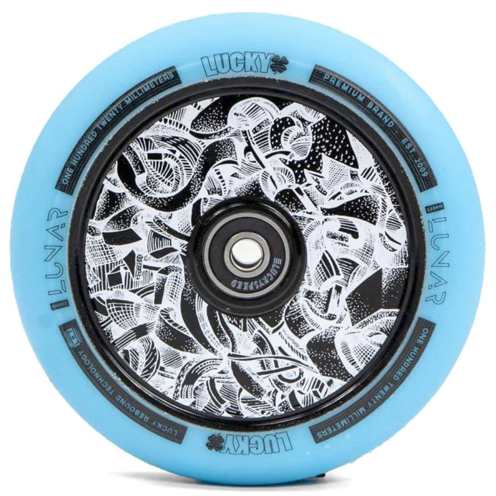 Lucky Lunar Axis Teal 120mm Freestyle Scooter Wheels