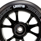 Lucky Toaster Black / Black 110mm (PAIR) - Scooter Wheels Close Up