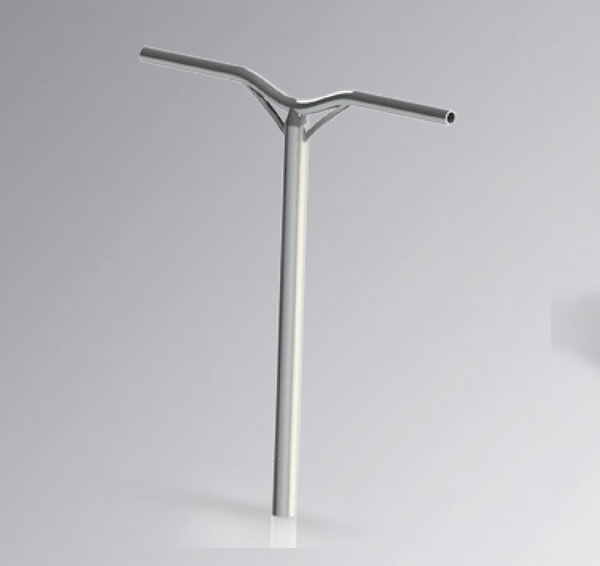 Scooter bar for freestyle scooter, Alloy, Silver