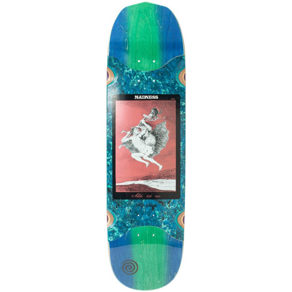 Madness Alla R7 Slick Blue Green 8.5 - Skateboard Deck