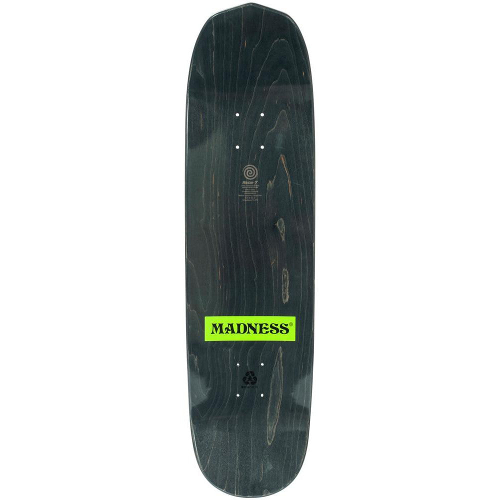 Madness Alla R7 Slick Blue Green 8.5 - Skateboard Deck Top