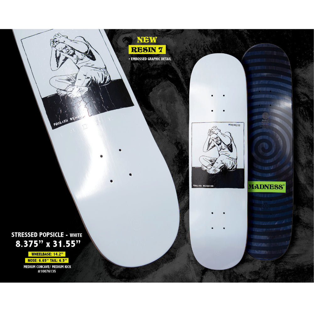 Madness Stressed Popsicle R7 8.375 - Skateboard Deck Specs