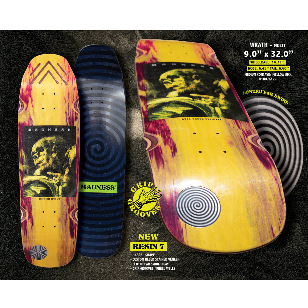 Madness Wrath R7 9.0 - Skateboard Deck Specs