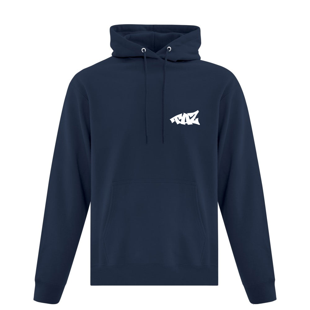 TAZ Youth Classic Hoodie Marine Front