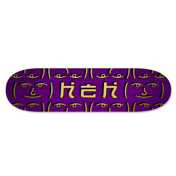 HEH OG Gold Logo Purple Top / Bottom - Skateboard Deck