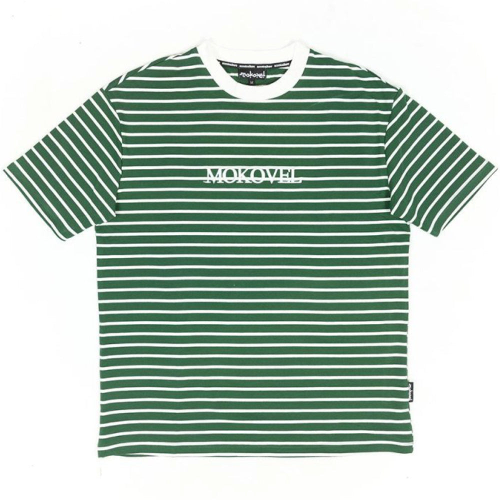 Mokovel T-Shirt Green Stripes