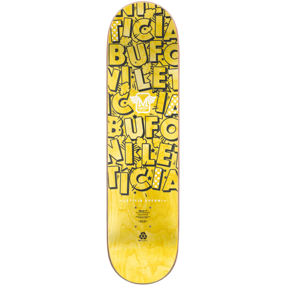 Monarch Project Leticia Rialto R7 Blue 8.0 - Skateboard Deck Top