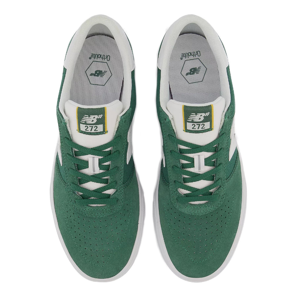 New Balance Numeric 272 White Green Shoes Suede Upper
