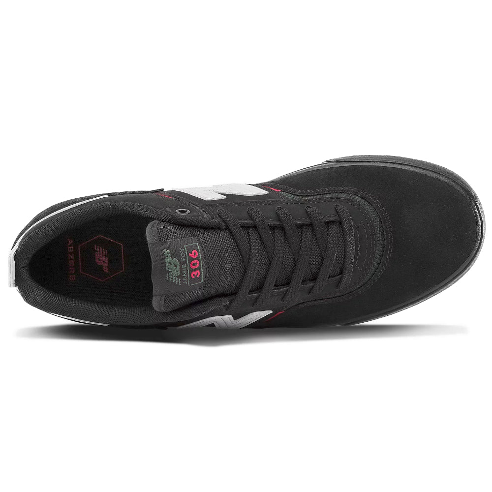 New Balance Numeric 306 Jamie Foy Black / Red Shoes Top Abzorb Insole