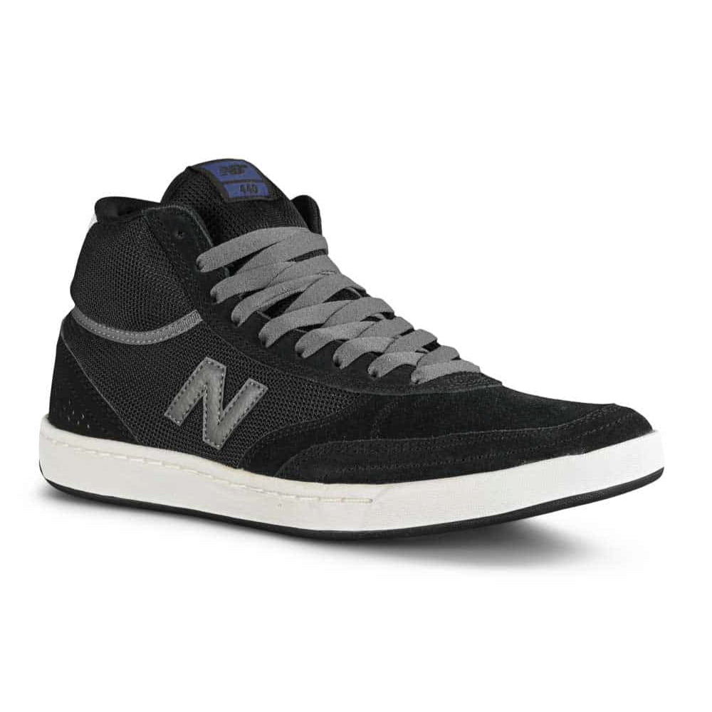 New Balance Numeric 440 High Black Grey - Shoes Angle