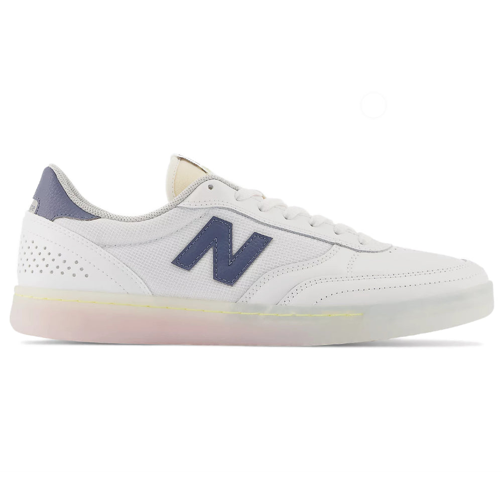 New Balance Numeric 440 White With Blue Shoes Outside Logo