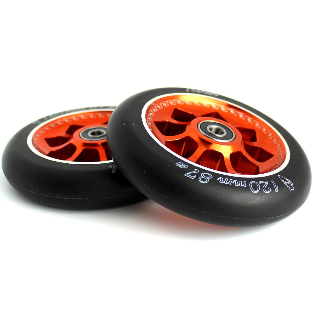 North Scooters Pentagon 88A Copper Black 120mm (PAIR) - Scooter Wheels Set